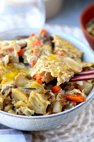Vegetable Oyakodon